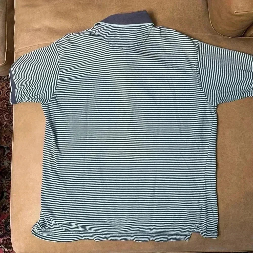 Vintage Men’s Striped Dockers Khakiware Striped Polo W/ Logo Size Large - Picture 6 of 6